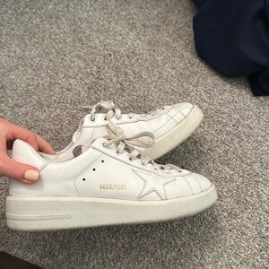 Golden goose white pure star sneakers